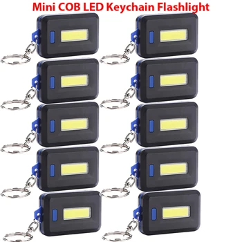 1-5 Adet Mini COB LED Anahtarlık El Feneri Taşınabilir Anahtarlık Anahtarlık meşale ışık Lambası Carabiner ile Kamp Balıkçılık Yürüyüş için