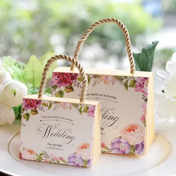 10/20 adet Minimalist Tarzı Düğün Dekorasyon Düğün İyilik ve hediye çantası Misafirler için Samimi Nimet Bebek Duş şeker kutusu
