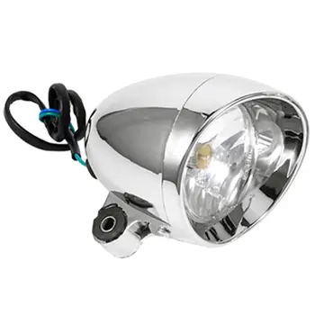 12V Motosiklet Sis Sürüş Koşu İşık Ön Spot elektronik flaş Amber ışıkları (Krom)
