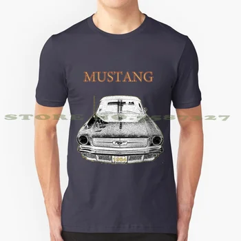 1964 Mustang Grafik Özel Komik Sıcak Satış Tshirt 1964 Sürmek Nostaljik Arabalar Klasik Arabalar Arabalar Otomobiller