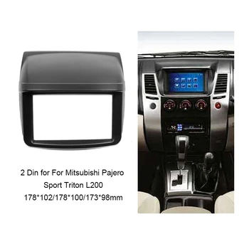 2 Din Fasya Mitsubishi Pajero Sport Triton İçin L200 Monitör ORTA Orta Stereo Paneli Dash Montaj Kurulum Kiti Trim
