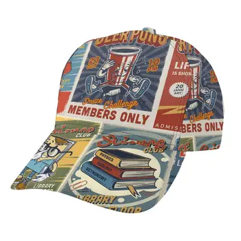 2022 Yaz Yeni Unisex Açık Spor Güneş Koruyucu beyzbol şapkası Koşu vizör kapağı Vintage Kolej Posterler