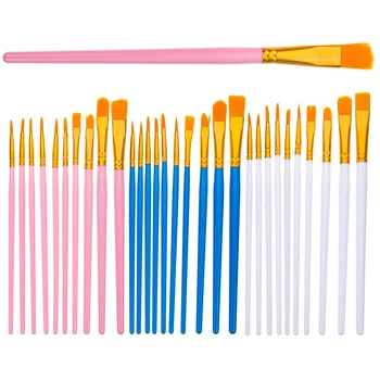 30 Adet Hediye Dekoratif Boyama Fırçası Çocuk Fırçaları Pigment Boya Fırçası Fırça Seti Hediye Öğrenci Boyama Ev