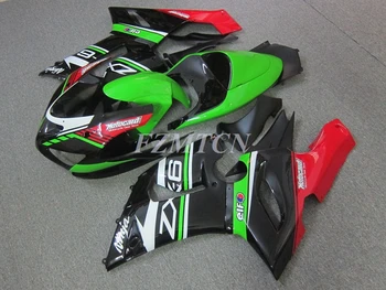 4 Hediyeler Yeni ABS Tüm Motosiklet Kaporta Kiti Fit İçin Kawasaki Ninja ZX-6R ZX6R 636 2005 2006 05 06 Kaporta Seti Özel Kırmızı Yeşil