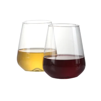 4 Set 17 ons sapsız şarap bardakları kurşunsuz cam Beyaz Veya Kırmızı şarap viski günlük kullanım cam şarap kadehi seti 500ml