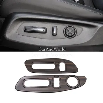 ABS Karbon Fiber Ön Koltuk Ayar Düğmesi Anahtarı Paneli Kapak Garnitür Düzeltir Araba Aksesuarları Honda CRV İçin CR-V 6th 2022 2023