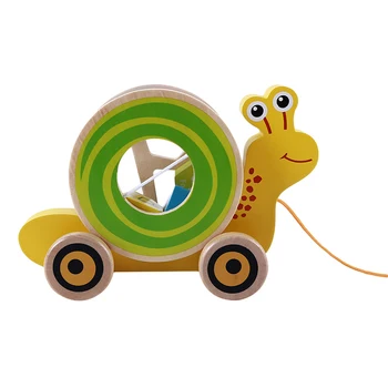 Ahşap Hayvan Römork Mini boncuk Çevresi eğitici oyun Ahşap Oyuncak Eğlenceli çocuk için yap-boz Çocuk Bebek