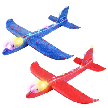 Airplanefor oyuncaklar çocuk oyuncak uçaklar uçak planör uçaklar Led uçan açık atma ışık Glidersflight Toddlers büyük modu erkek