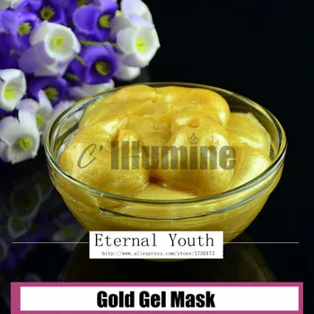 Altın folyo Jel Maske Anti-Kırışıklık Beyazlatma Parlatıcı Ikmal Derin Temiz Güzellik Salonu 200g