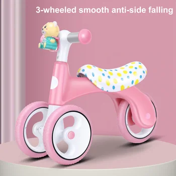 Bebek Denge Bisikleti Yürümeye Başlayan Yürüteç Sürme Oyuncak Sessiz Tekerlekler İle bebek yürüteci Scooter çocuk Scooter Bebek denge aracı Yeni