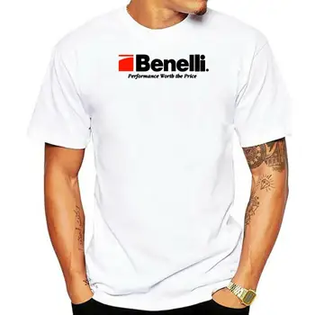 Benelli Logo Erkek beyaz tişört