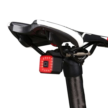 Bisiklet arka lambası sürme güvenli ışık ayarlanabilir hız sensörü kompakt bisiklet arka lambası