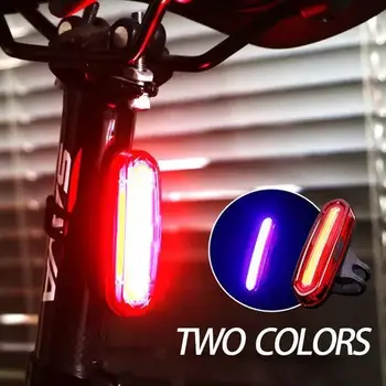 Bisiklet kuyruk ışık USB şarj edilebilir LED lamba lamba dağ bisikleti arka lambası açık gece sürme emniyet uyarı bisiklet arka ışıkları