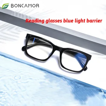 Boncamor klasik okuma gözlüğü mavi ışık engelleme Anti UV rahat bilgisayar oyunları okuyucu erkekler ve kadınlar