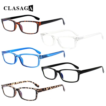 CLASAGA 5 Paket okuma gözlüğü Erkekler ve Kadınlar Presbiyopi Görüş Gözlük Reçete Şeffaf Lens HD Büyüteç Gözlük