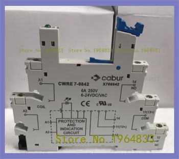 CWRE 7-0842 HF41F-024-ZS 6A 24VDC 6.3 MM