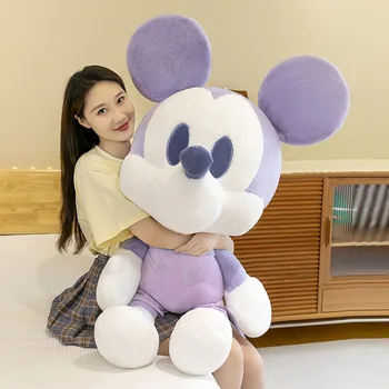Disney Minnie Mickey Mouse Karikatür Peluş oyuncak bebekler Kawaii Peluş Bebek Anime doldurulmuş oyuncak çocuklar için doğum günü hediyesi
