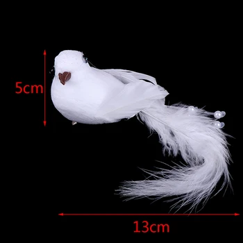 DIY 3D Kuş oyuncak 1 adet Köpük Tüy Simülasyon Kuş