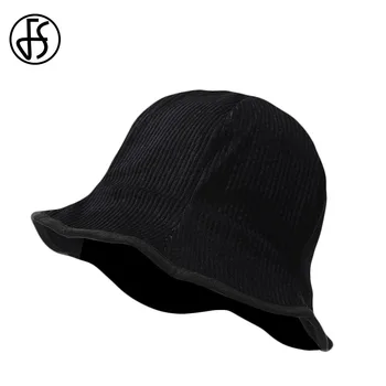 FS 2022 Yeni Sonbahar Kış Siyah Kubbe Kova Şapka Fransız Vintage Açık Sıcak Panama Rahat Şapka Kadınlar İçin Kadife Balıkçı Kap