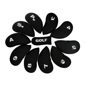 Golf Kulübü Demir Kafa Kapakları Golf ütüler kapakları korumak 10 adet/takım ücretsiz kargo