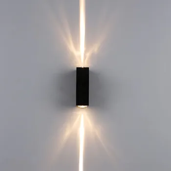 Iskandinav Basit LED su geçirmez duvar aydınlatması 6 W Kapalı Banyo IP65 Alüminyum Dekoratif Aplikleri AC110V 220 V Yatak Odası Başucu Lambası