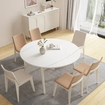 Iskandinav Taş Masalar Lüks Yaratıcı Uzatılabilir Modern Masalar Mutfak Küçük Apartman Muebles Çok Fonksiyonlu Cionales Ev Mobilyaları