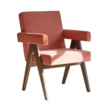 Koltuk Oturma Odası için Kadife Lüks Sandalye Tasarımı Rahat İskandinav Kat Sandalyeler Glamour Vintage Rahatlatıcı mobilya dekorasyonu