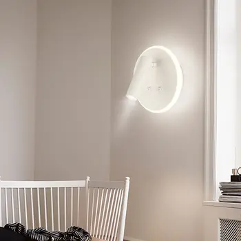LED başucu lambası anahtarı ile yatak odası duvar lambası basit oturma odası koridor koridor duvar lambası