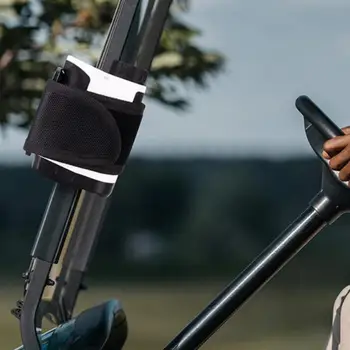 Manyetik golf telemetresi Montaj Kayışı golf arabası Korkuluk Ayarlanabilir Sihirli Etiket Telemetre Bandı 11 inç Elastik çerçeve askısı