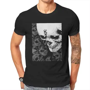 Marka Kurban Çılgına Guts Kafatası erkek T Shirt Eğlence Tees Kısa Kollu Ekip Boyun T-Shirt Pamuk Yaz Tops