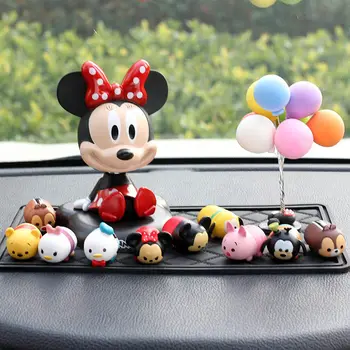 Mickey başını sallar, bebek çift, high-end kadın kişilik, yaratıcı araba iç, araba süslemeleri, yeni stil