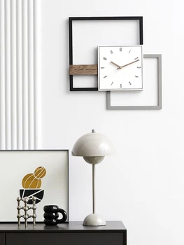 Moda Basit duvar saati Modern Tasarım Yaratıcı İskandinav Sanat Akrilik Oturma Odası duvar saati Sessiz Reloj De Pared Ev Dekor 50