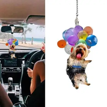 Mutlu Köpek Kolye Araba Sırt Çantası Süsler Sevimli Araba Asılı Süsleme Anahtarlık İç Dekor Ev Odası Dekor Aksesuarları