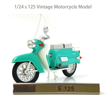 Nadir 1/24 s 125 Vintage Motosiklet Modeli Yarı alaşım koleksiyonu modeli