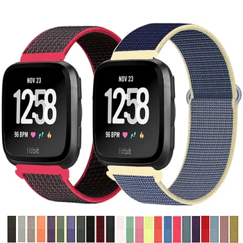 Naylon Kayış Fitbit Versa için / Lite / Versa2 bant akıllı saat değiştirme Watchband Spor Döngü Bilezik Fitbit Versa 2 bant