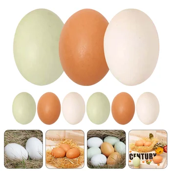 Paskalya yumurtaları Yumurta Ahşap Sahte Süs Ahşap Parti Dıy Şekil Bahçe Komik Boyasız Çocuklar Tavşan Zanaat Oyuncak Süsler Kukla Oyuncaklar