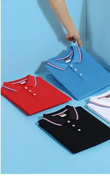 Promosyon yaka polo gömlek kısa kollu iş kurumsal reklam kültürel gömlek baskı