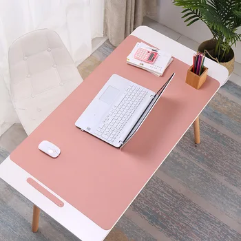 PU Masa Mat Büyük Mousepad su Geçirmez klavye matı Fareler Pet Ofis masa pedi