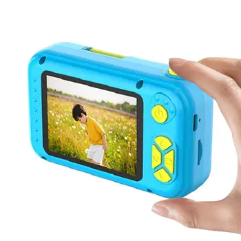 Selfie Kamera 1080p HD Şarj Edilebilir Karikatür Kamera Çok Fonksiyonlu Kamera Oyuncak Taşınabilir Çocuk Kamera Dijital Video Kamera