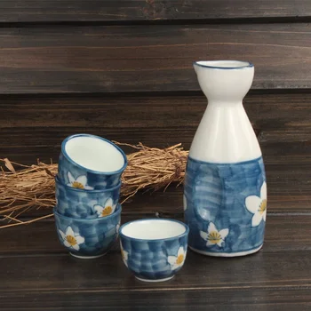 Seramik Japon Sake Pot kap seti Flagon Likör Bardağı Ruhları cep şişesi İçme Şarap Sake Pot Erkekler Hediye Ev Mutfak Drinkware