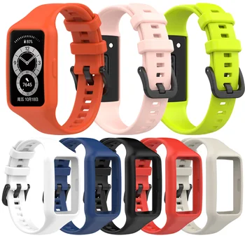 Silikon watchband Sapanlar Onur Band 6 spor Bileklik Huawei Band 6 akıllı Kemer yeni bilezikler Ayarlanabilir Aksesuarlar