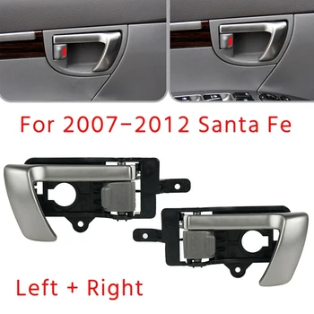Sol + Sağ Yan İç İç Kapı Kolu 2007-2012 Hyundai Santa Fe Gri Topuzu 82610-2B010 82620-2B010