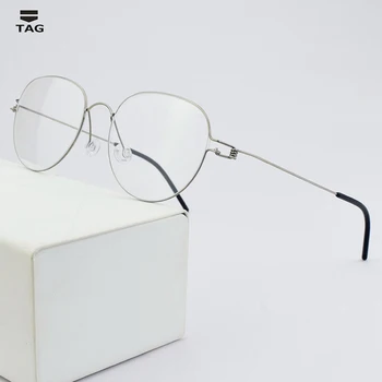 titanyum Marka optik gözlük çerçeve kadın gözlük bilgisayar miyopi gözlük çerçeveleri erkekler için Güney Kore Danimarka gözlük
