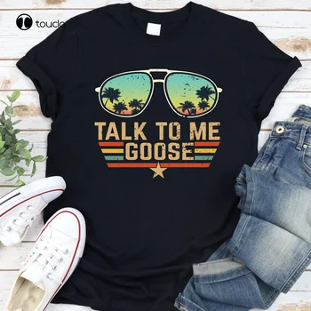 Yeni Konuşma Bana Kaz tişört Üst * Tabancası Gömlek Komik Plaj Tatil Unise Sıcak 2021 Pamuk Tee Gömlek Unisex