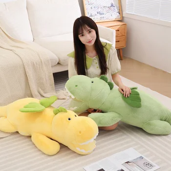 Yumuşak Karikatür Dinozor peluş oyuncak Doldurulmuş Hayvanlar Bebek Kawaii Peluş Yastık Çocuklar uyku yastığı Odası Dekor Kız doğum günü hediyesi