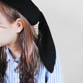 Yumuşak Kız Öğrenci Bere Sevimli Tavşan Kulaklar Şık Japon Kadın Tatlı Tomurcukları Kap Genç Ressam Siyah Kap