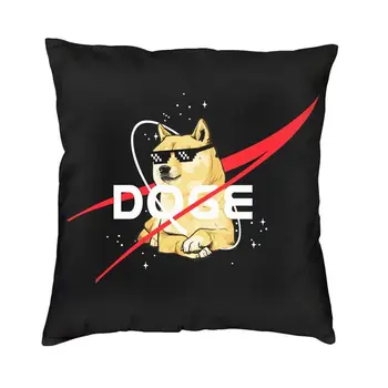 Yumuşak Uzay Doge atmak yastık Örtüsü Ev Dekoratif Kare Cheems Köpek Shiba Inu Meme minder örtüsü Yastık Kılıfı Oturma Odası İçin
