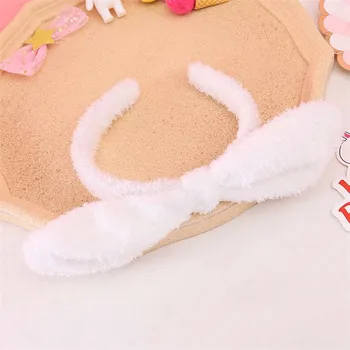 Şeker Renk Peluş kafa Bandı basit Ve sevimli Kedi Kulak Headdress Kore Versiyonu saç aksesuarları