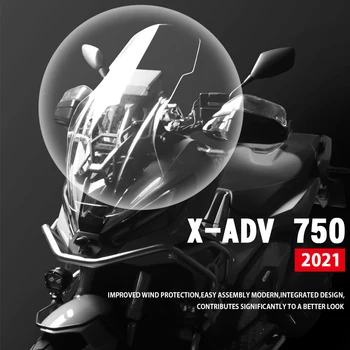 Honda için YENİ X-ADV 750 XADV 750 XADV750 2021 2022 Motosiklet Cam Windscreen Çift Kabarcık Deflektör Vizör