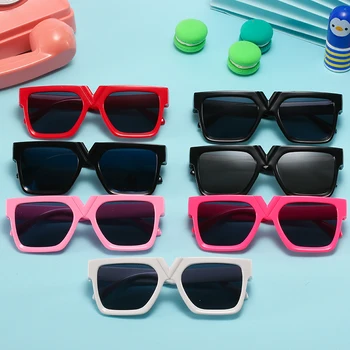 Kare Çocuk Güneş Gözlüğü Erkek Retro çocuk güneş gözlüğü Kız Gözlük Vintage Bebek Gözlük Oculos Moda Gözlük UV400 gafas